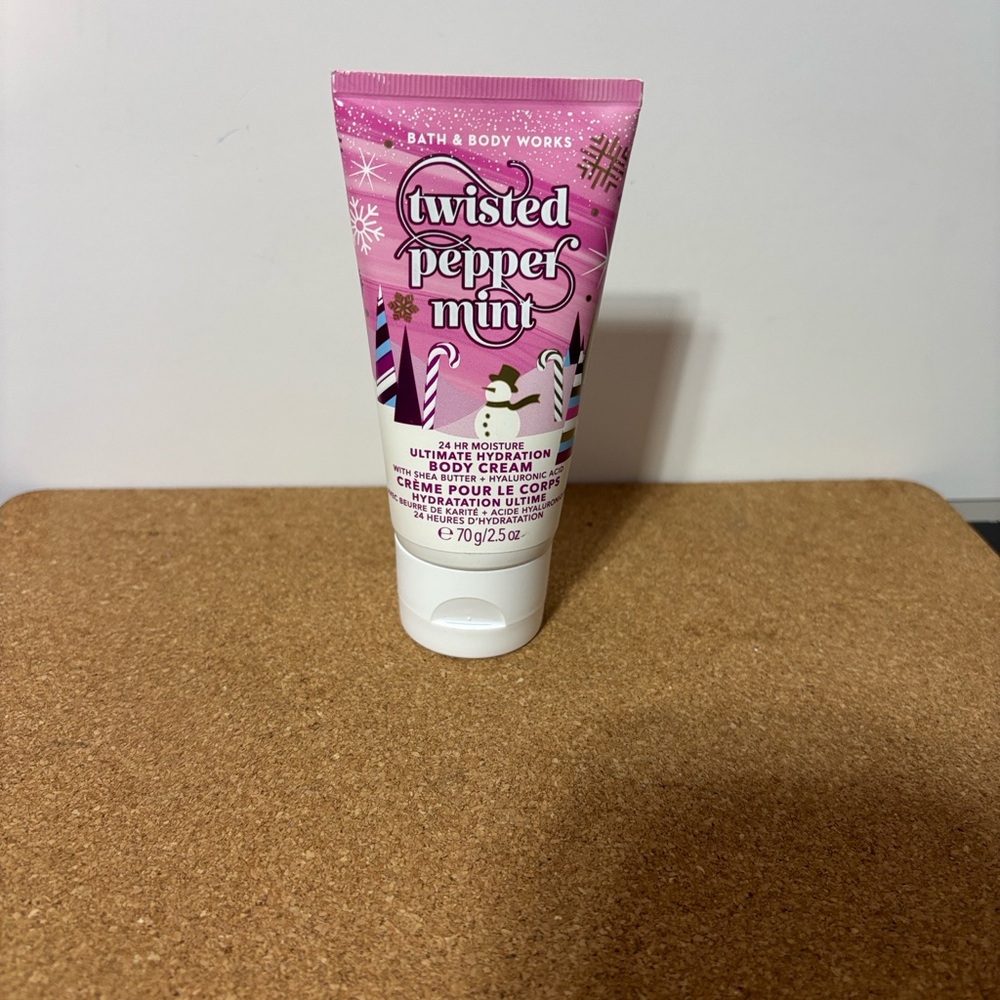 Bath and Body Works Twisted Peppermint Body Cream 70g New